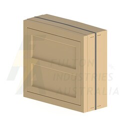FPB13125V1DB beige fibreglass pillar cabinet with door